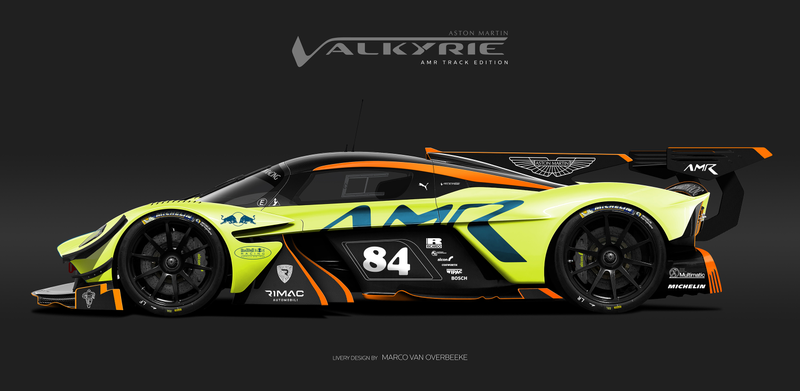 Illustration for article titled The Aston Martin Valkyrie Looks Especially Good In Classic Racing Liveries